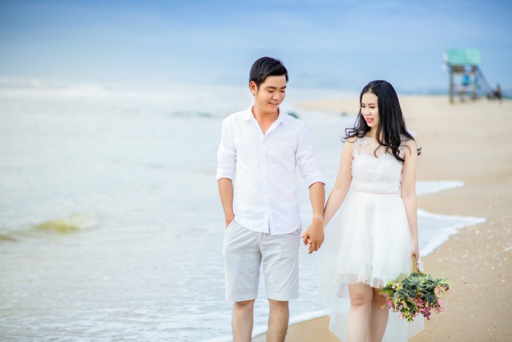 ý tưởng chụp ảnh cưới tại biển dành cho các cặp đôi